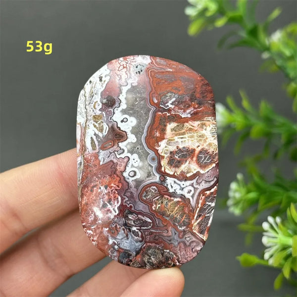 Red Agate Palm Stone-ToShay.org