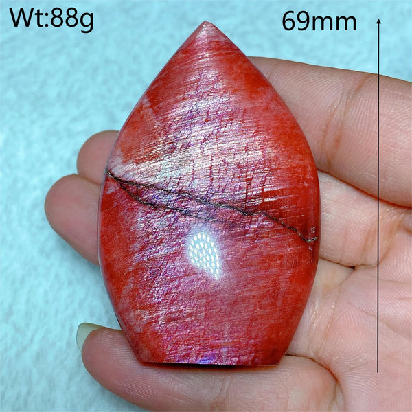 Red Purple Fire Quartz Moonstone-ToShay.org