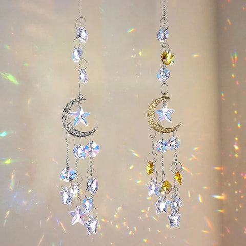 Crystal Moon Wind Chimes-ToShay.org
