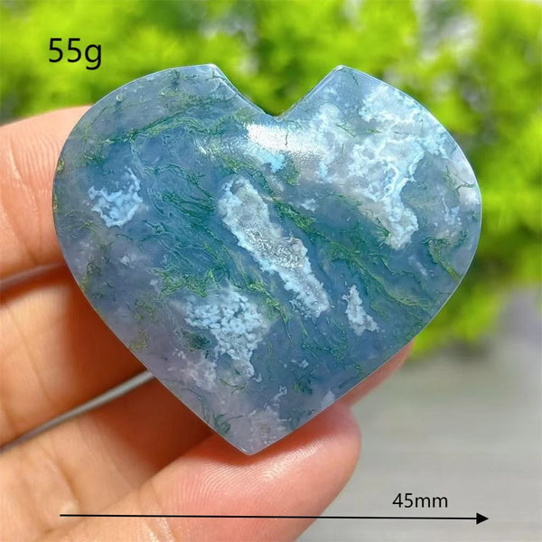 Green Moss Agate Heart-ToShay.org