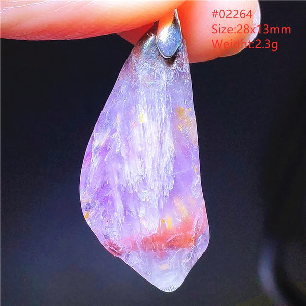 Purple Cacoxenite Auralite Pendant-ToShay.org