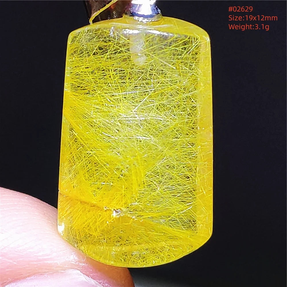 Yellow Rutilated Quartz Pendant-ToShay.org