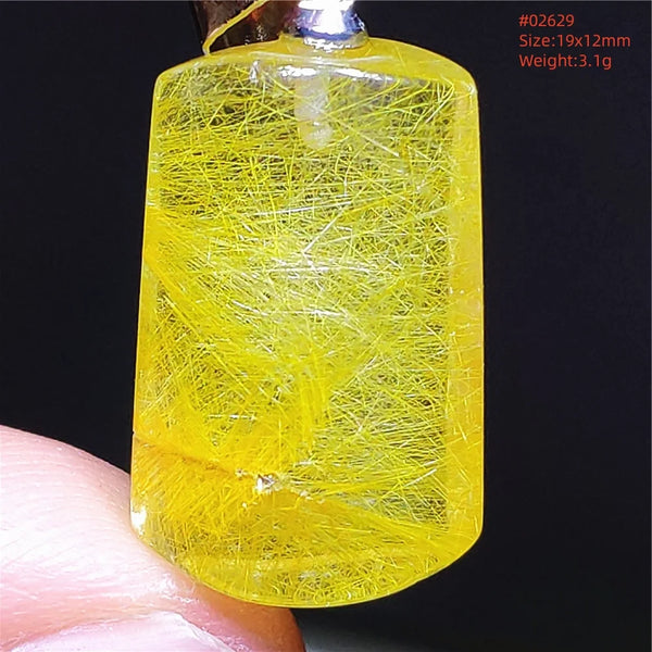 Yellow Rutilated Quartz Pendant-ToShay.org