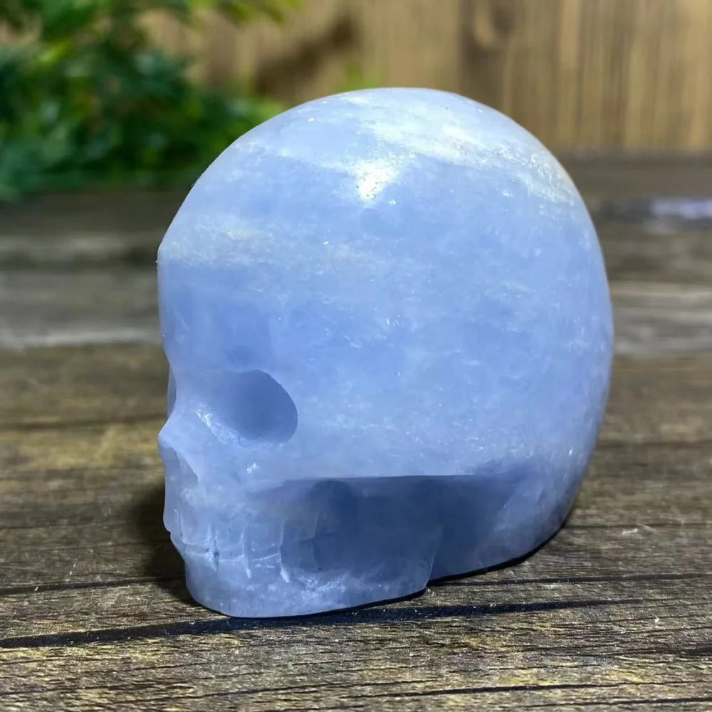 Blue Crystal Quartz Skull-ToShay.org