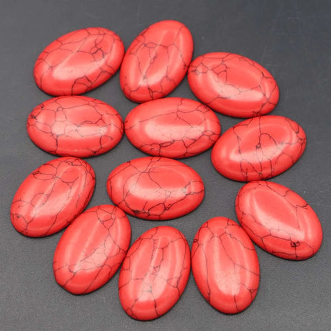 Red Turquoise Cabochon-ToShay.org