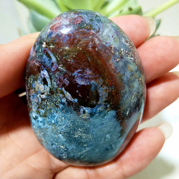 Ocean Jasper Palm Stone-ToShay.org
