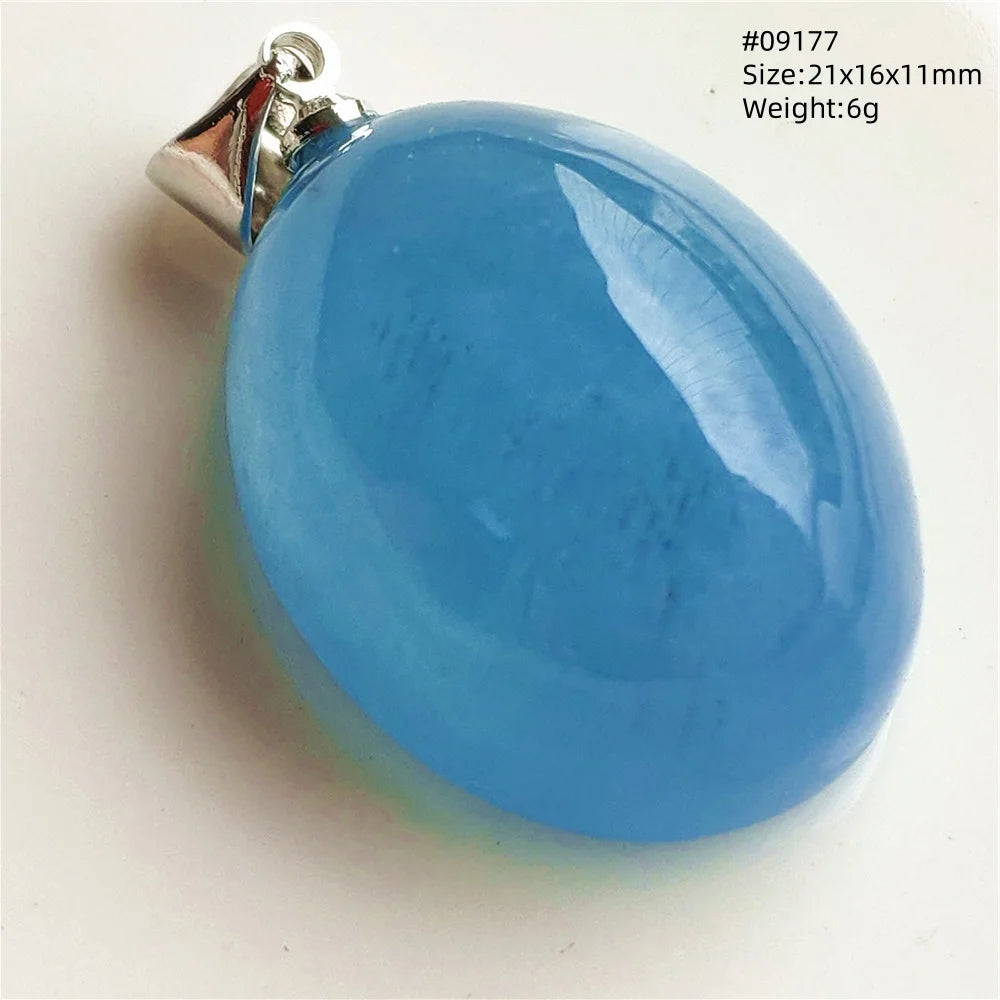 Blue Aquamarine Quartz Pendant-ToShay.org