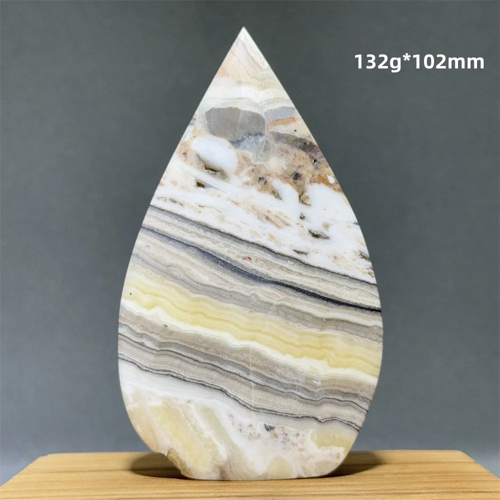 Grey Striped Agate Torch-ToShay.org