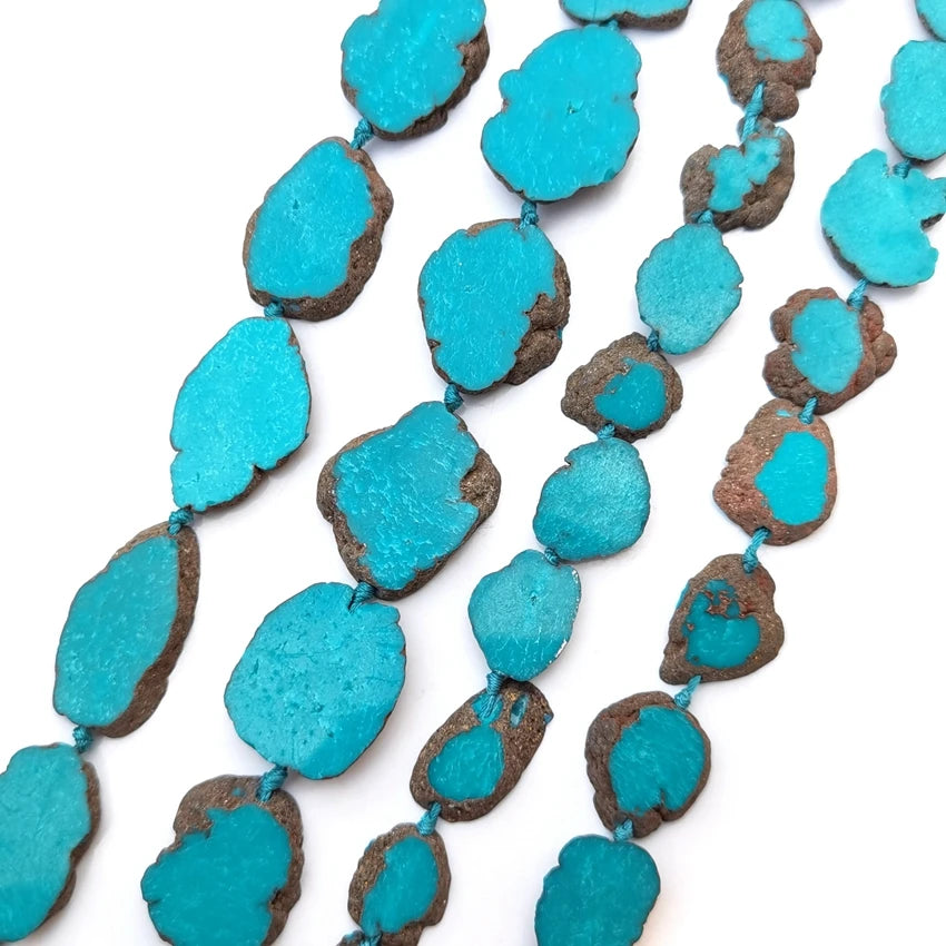 Blue Turquoise Slab Beads-ToShay.org