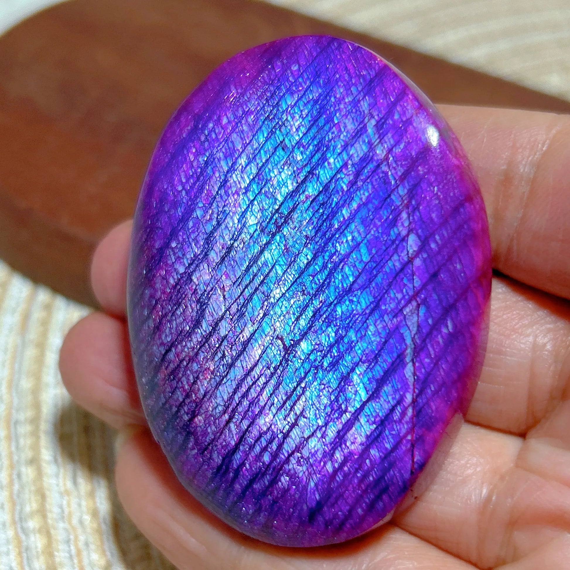 Violet Rainbow Moonstone-ToShay.org