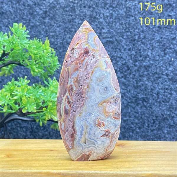 Blue Lace Agate Torch-ToShay.org