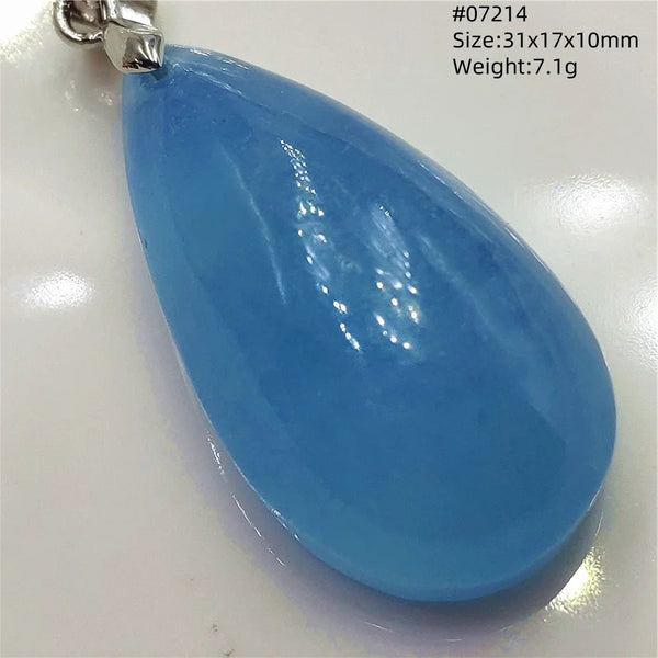 Blue Aquamarine Pendant-ToShay.org
