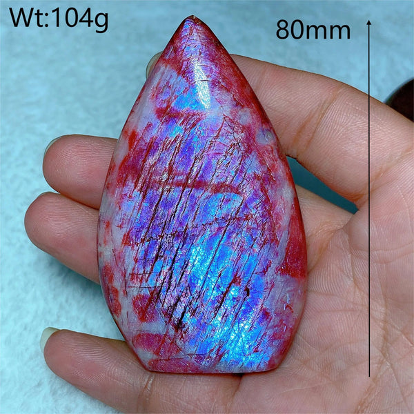 Red Purple Fire Quartz Moonstone-ToShay.org