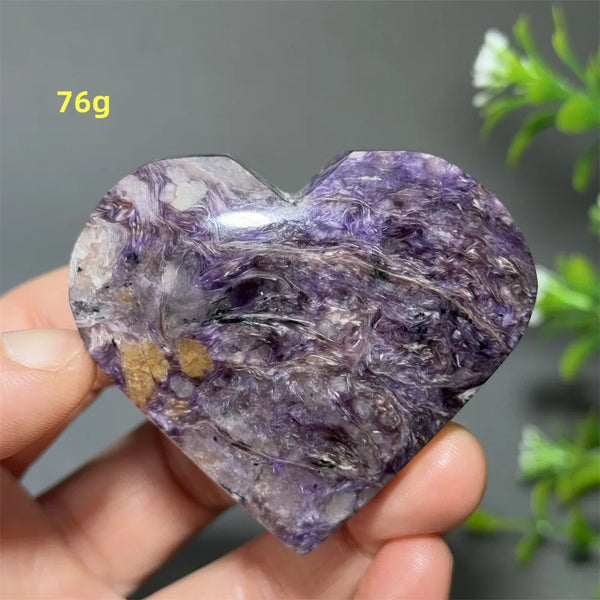 Purple Noble Crystal Heart-ToShay.org