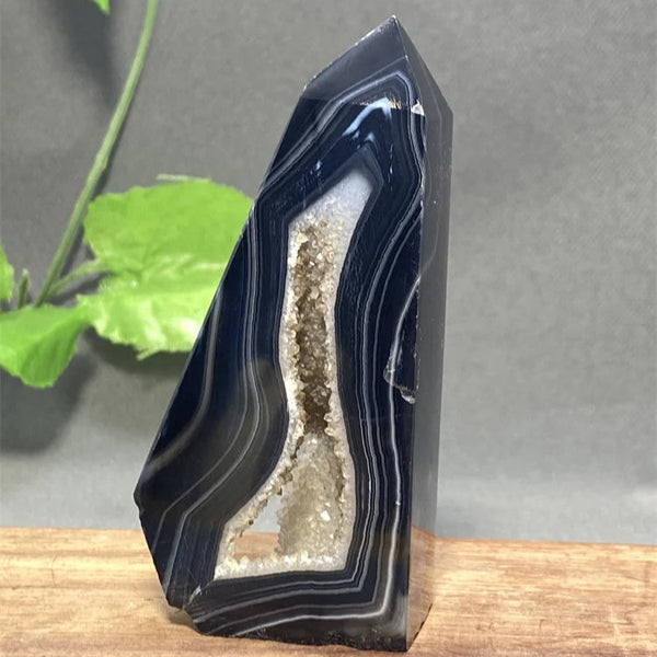 Black Striped Agate Tower-ToShay.org