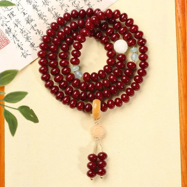 Red Bodhi Bead Bracelet-ToShay.org
