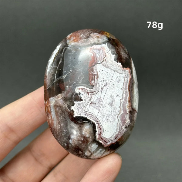 Red Agate Palm Stone-ToShay.org