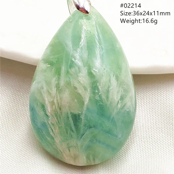 Green Blue Fluorite Pendant-ToShay.org
