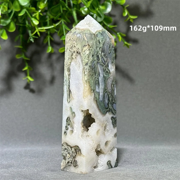 Green Aquatic Agate Tower-ToShay.org
