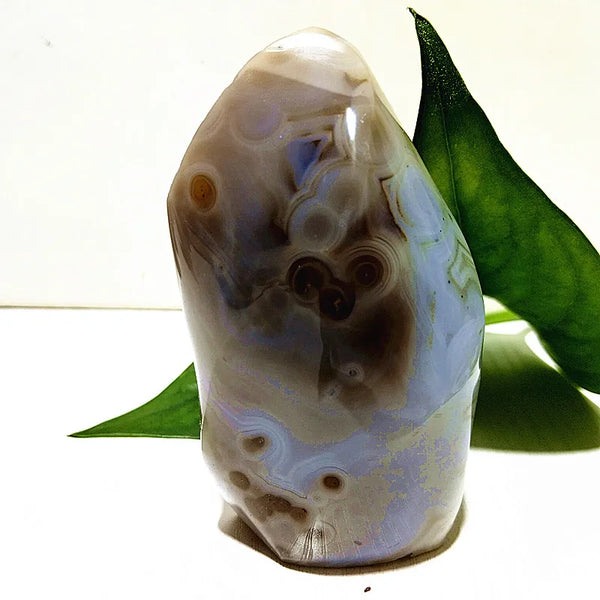 Yellow Moss Agate Flame-ToShay.org
