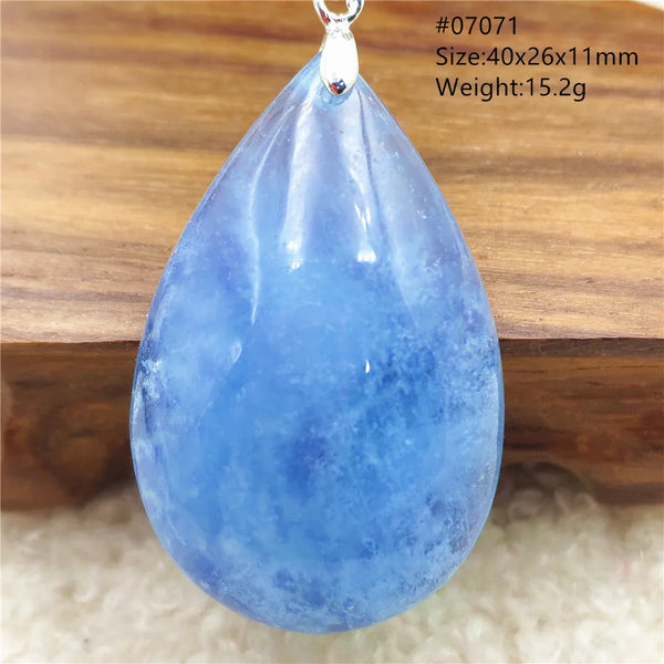 Blue Aquamarine Pendant-ToShay.org