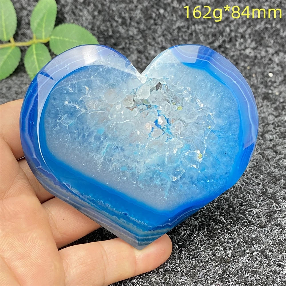 Blue Agate Geode Heart-ToShay.org