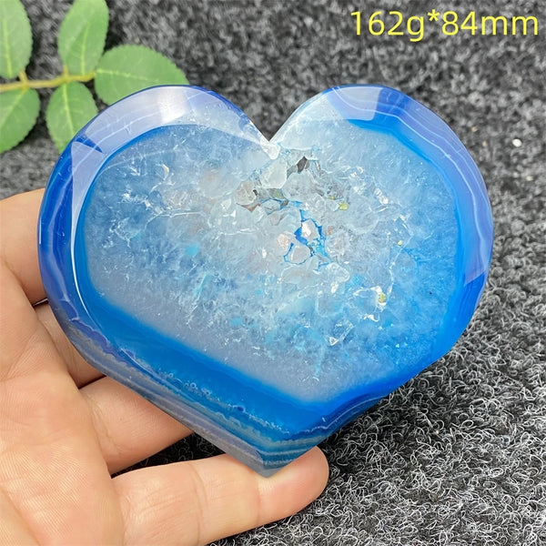 Blue Agate Geode Heart-ToShay.org