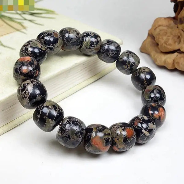 Black Plum Blossom Jade Bracelet-ToShay.org