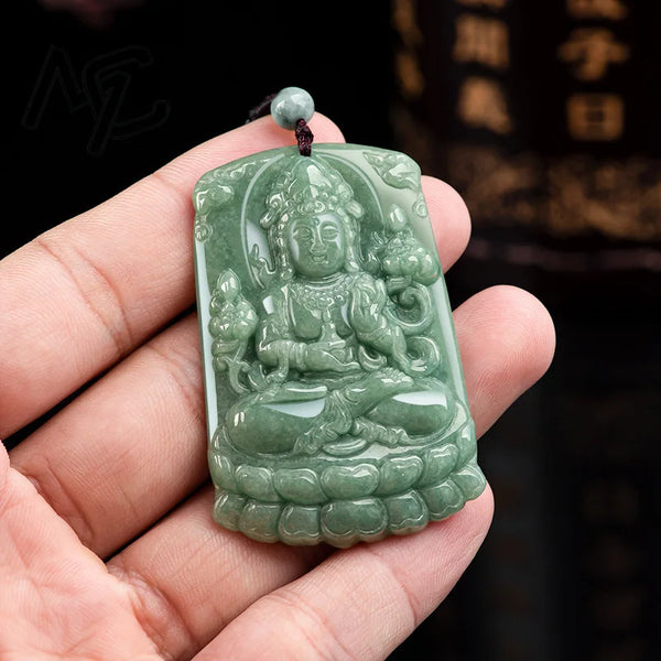 Green Jade Lotus Guanyin-ToShay.org