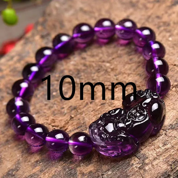 Purple Amethyst Pi Xiu Bead-ToShay.org