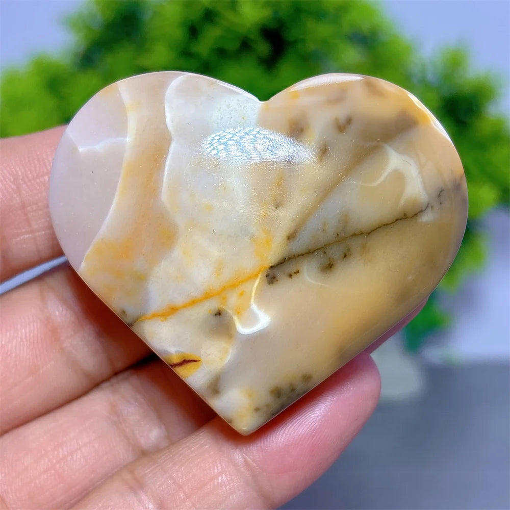 Yellow Mookaite Heart-ToShay.org