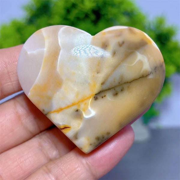 Yellow Mookaite Heart-ToShay.org