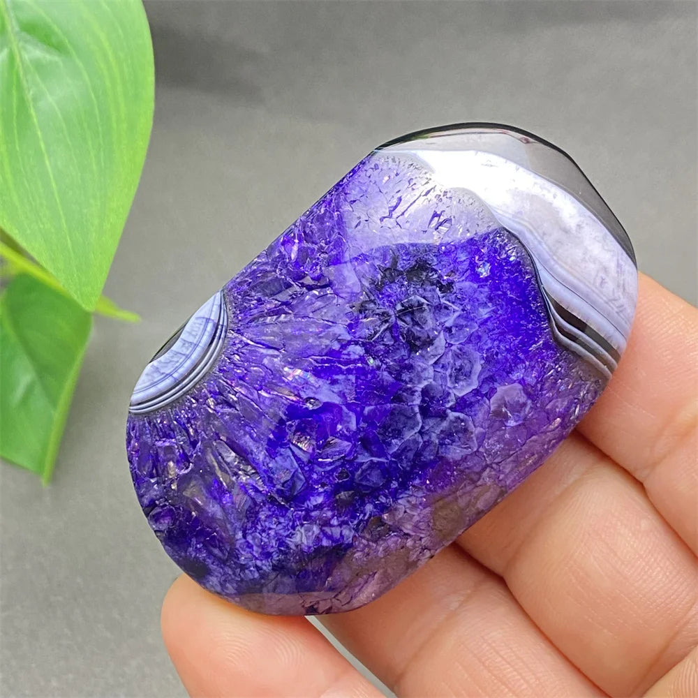 Purple Agate Palm Stones-ToShay.org