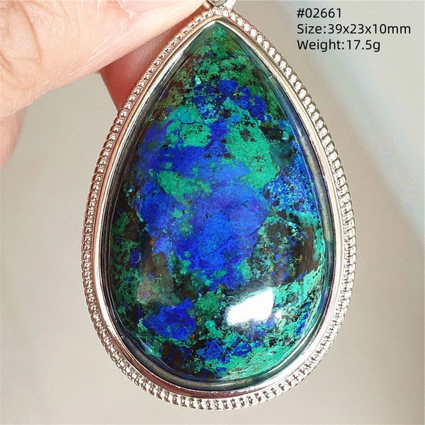 Blue Azurite Pendant-ToShay.org