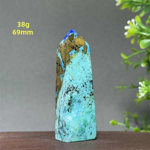 Blue Azurite Wand-ToShay.org
