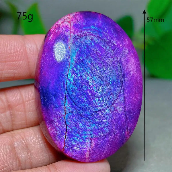 Violet Moonstone Palm Stone-ToShay.org