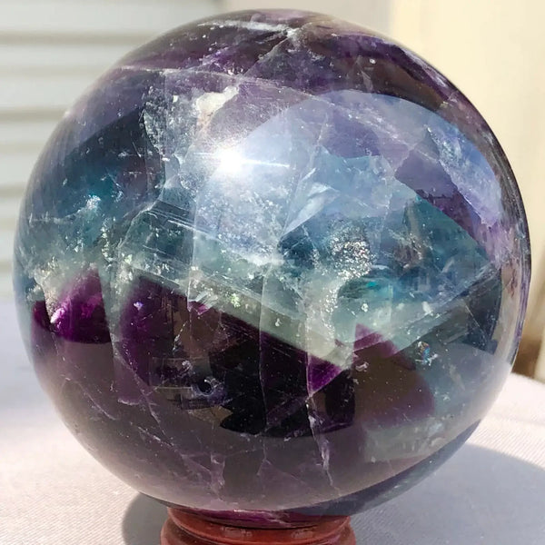 Green Fluorite Crystal Ball-ToShay.org