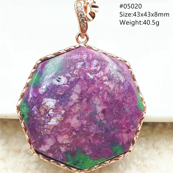 Red Ruby Zoisite Pendant-ToShay.org