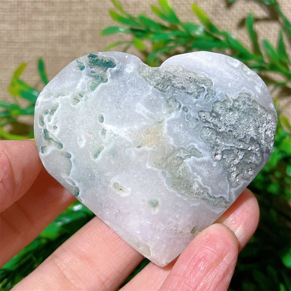 Green Moss Agate Heart-ToShay.org