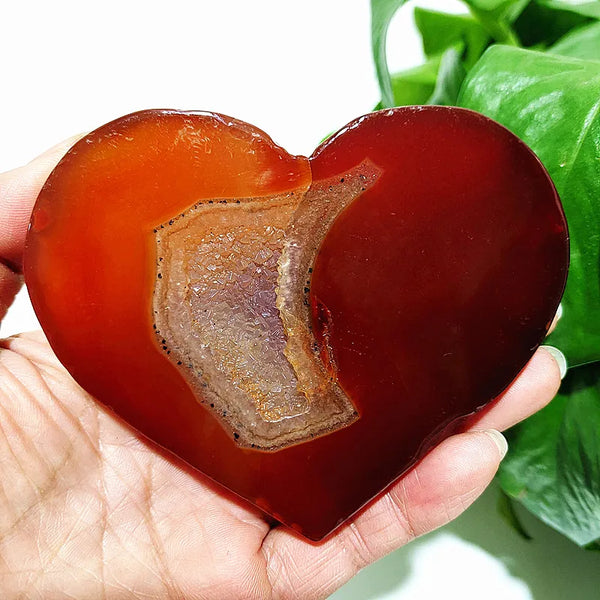 Red Agate Geode Hearts-ToShay.org