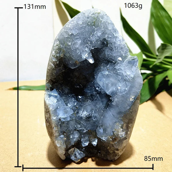 Blue Celestine Crystal Geode-ToShay.org