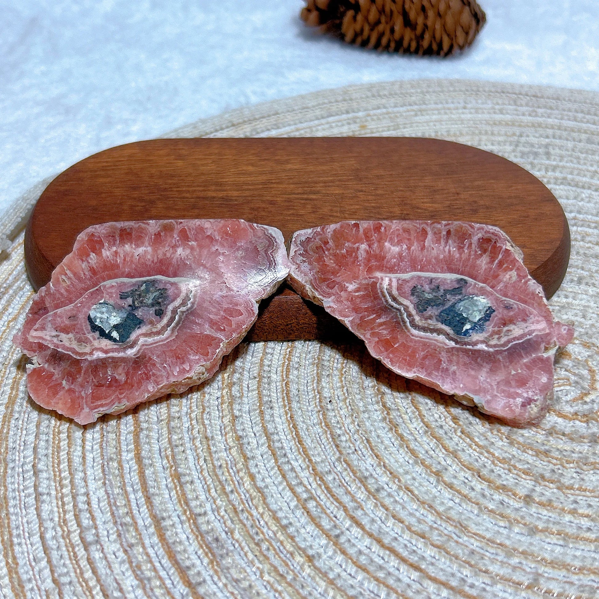 Pink Rhodochrosite Slice-ToShay.org