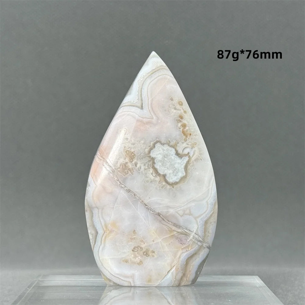 Red Lace Agate Torch-ToShay.org
