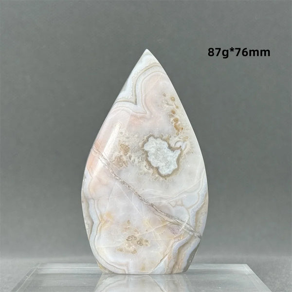 Red Lace Agate Torch-ToShay.org