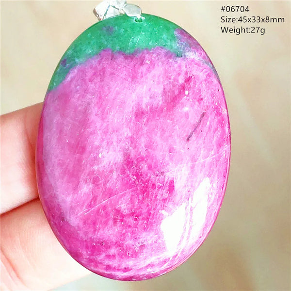 Red Ruby Zoisite Pendant-ToShay.org