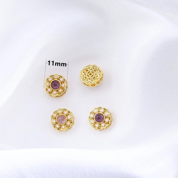 Gold Amethyst Beads-ToShay.org