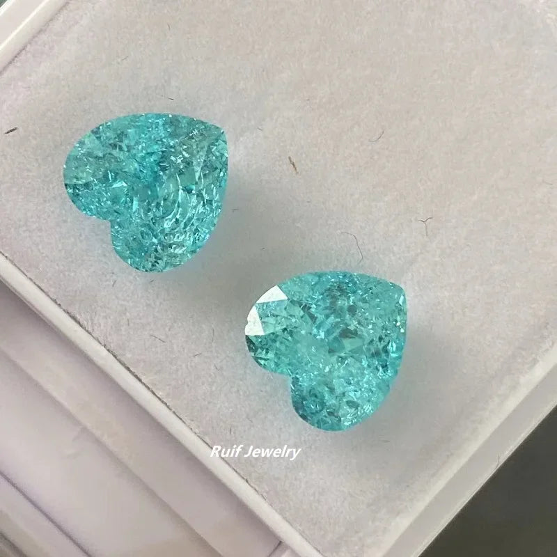Blue Paraiba Crushed Ice Pendant-ToShay.org