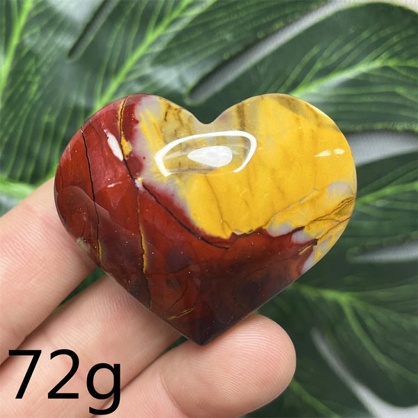 Yellow Mookaite Hearts-ToShay.org