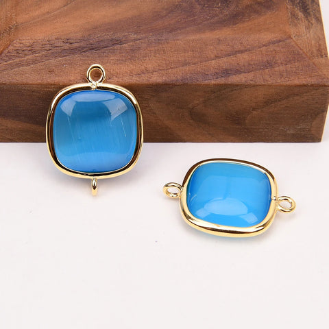 Blue Cats Eye Crystal Beads-ToShay.org