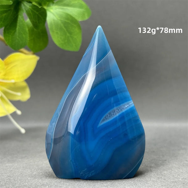 Blue Striped Agate Torch-ToShay.org